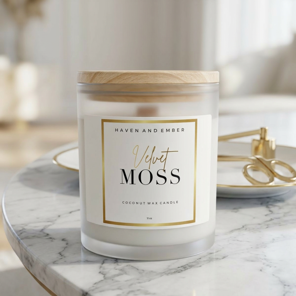 Velvet Moss Coconut Wax Candle